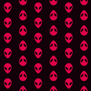 Alien heads - deep pink