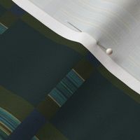 Stripes with a modern stripe - Olive Turquoise and Gold