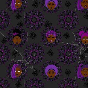 Afrogoth in Purple