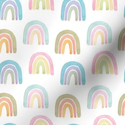 pastel rainbow - 1.5 inches