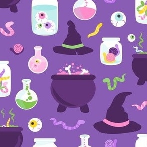 Spooky Witch Supplies Purple