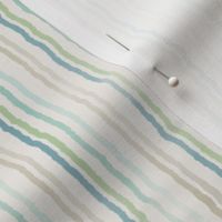 watercolor stripes beachy blue green tan