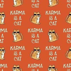 Small Karma is a Cat Orange  