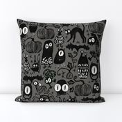 Gothic Halloween Monsters {gray}