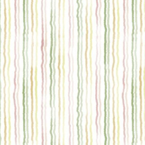 watercolor stripes peach pink yellow orange green