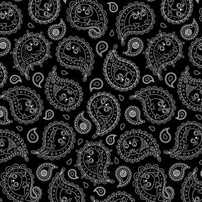 Cat Paisley_Black and White_Lines_50Size