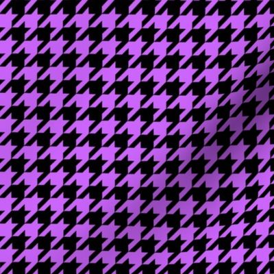 Black and Light Purple Houndstooth