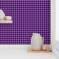 Black and Light Purple Houndstooth