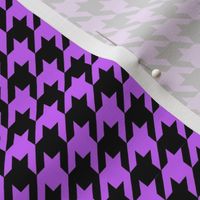 Black and Light Purple Houndstooth