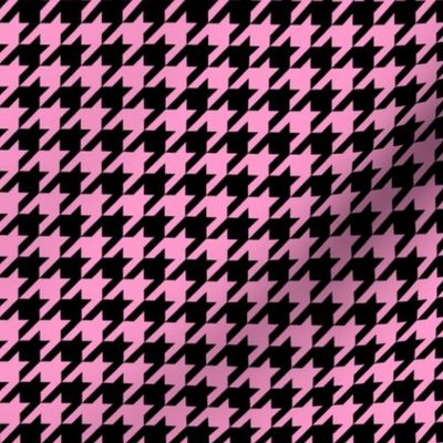 Black and Pink Houndstooth