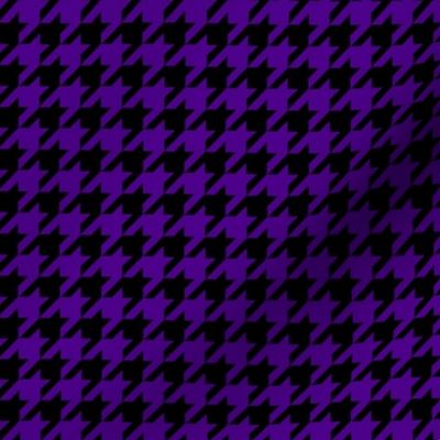 Black and Purple Houndstooth