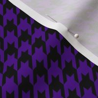 Black and Purple Houndstooth