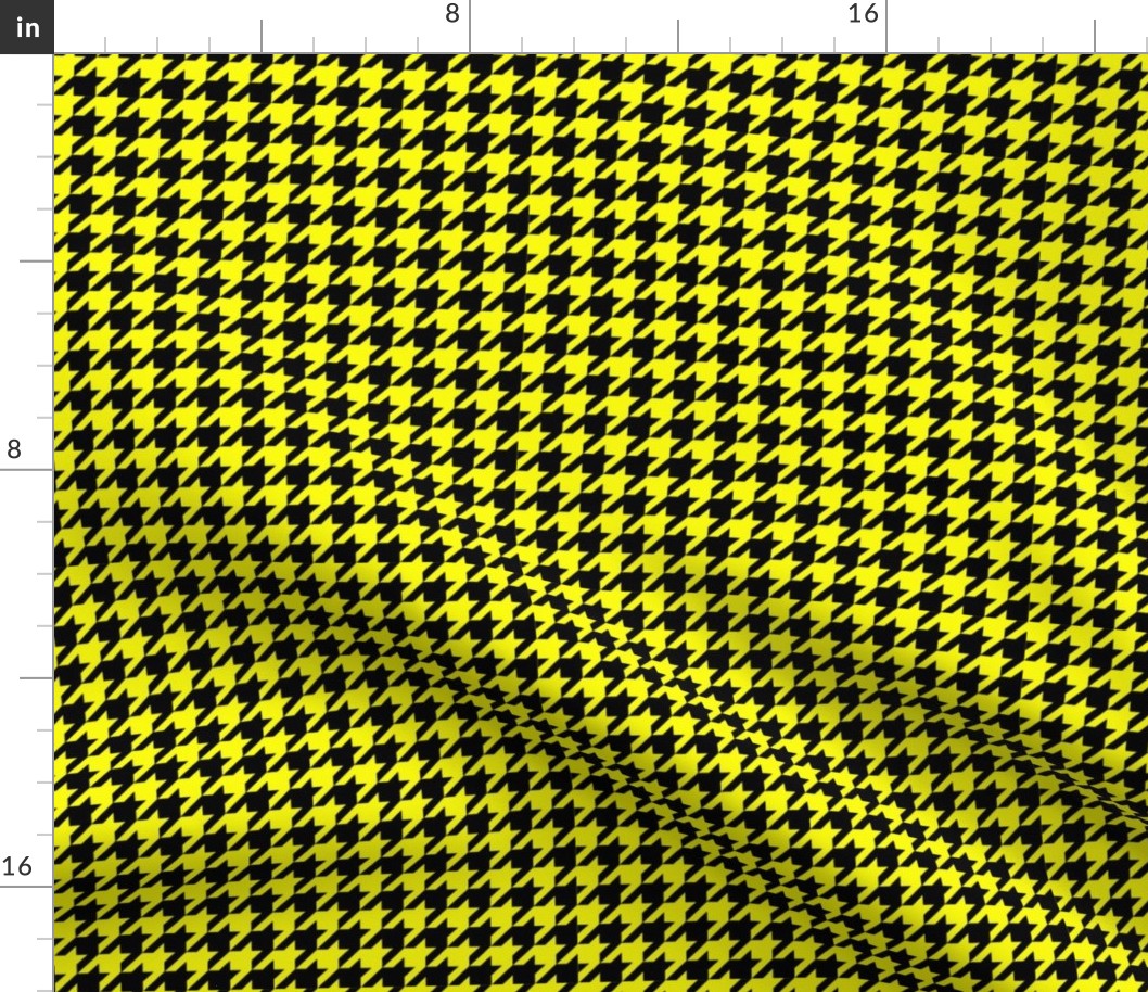 Black and Yellow Houndstooth