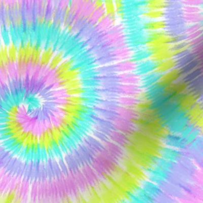 Multicolor Tie Dye Swirls