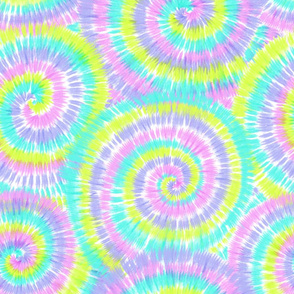 Multicolor Tie Dye Swirls