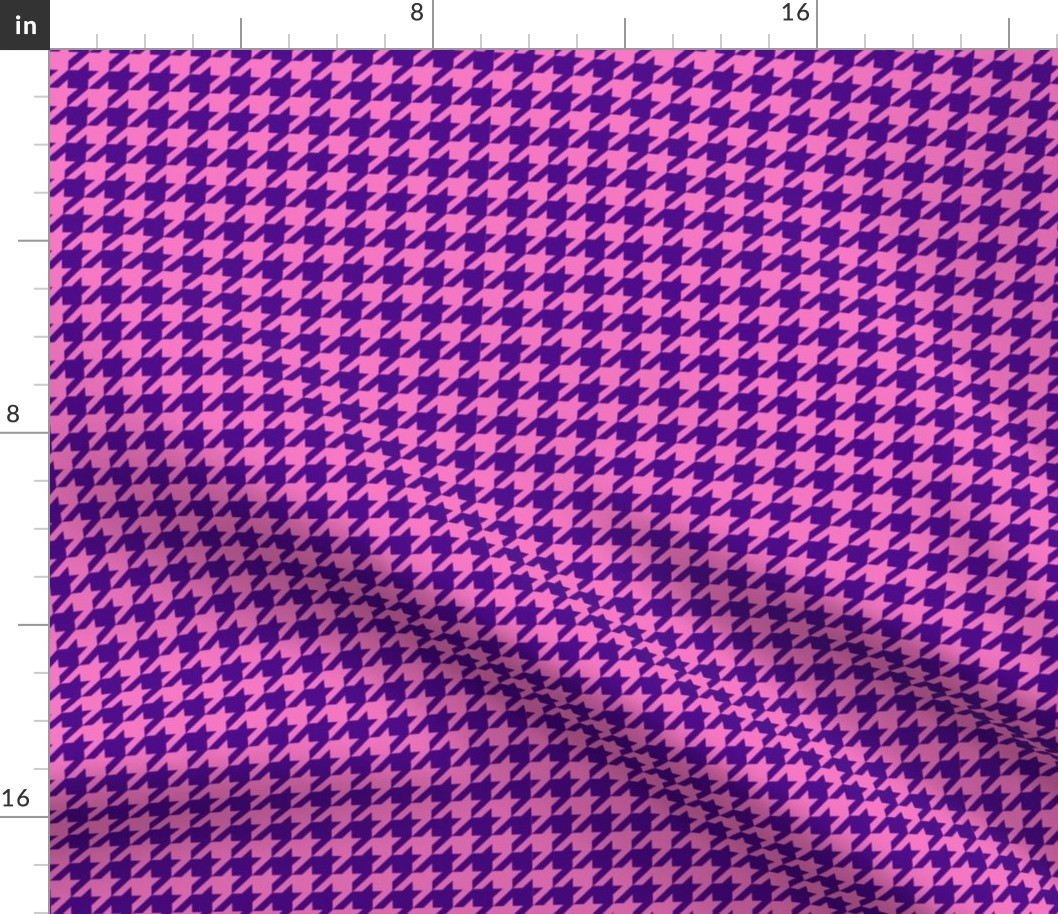 Pink and Purple Houndtooth