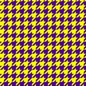 Purple and Yellow Houndstooth