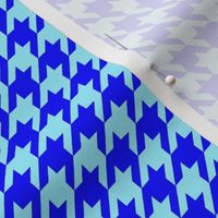 Royal Blue and Sky Blue Houndstooth