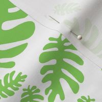 Funky Tropical Leaf Pattern! (green & white)