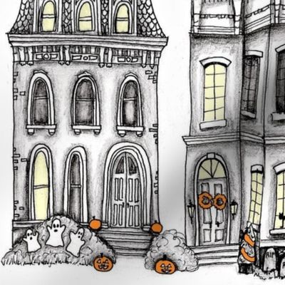 trick-or-treat on Main Street (gothic)
