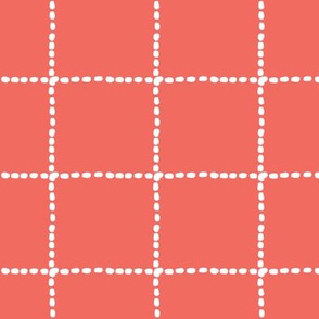 and Home Spoonflower Fabric, Coral Decor Wallpaper Check |