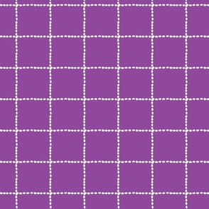 small purple windowpane check