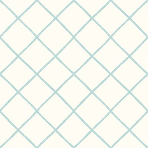 Hand drawn lattice - cream
