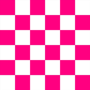 Checker Board - Bubblegum Pink White