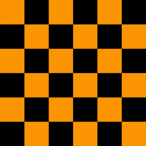 Checker Board - Cheddar Orange Black