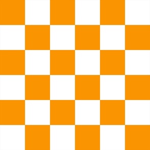 Checker Board - Cheddar Orange White