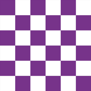 Checker Board - Mauve White