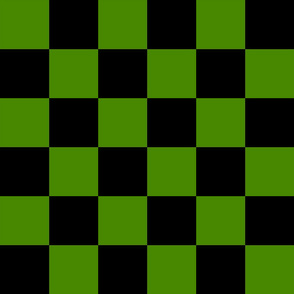 Checker Board - Poison Green Black