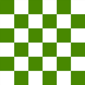 Checker Board - Poison Green White