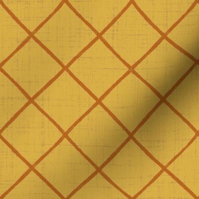 Hand drawn lattice - yellow