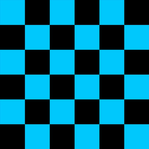 Checker Board - Truest Blue Black