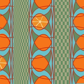 Geometric - Stylized Oranges