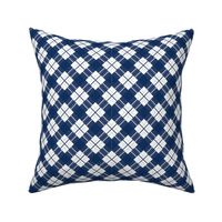 Navy White Plaid School Colors