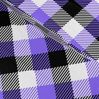 Halloween costume purple black plaid diagonal check