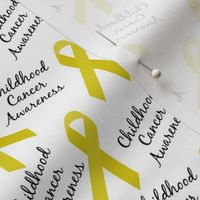 Small Scale Childhood Cancer Awareness Ribbons