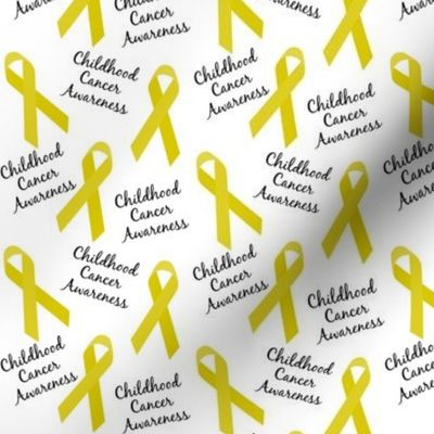 Small Scale Childhood Cancer Awareness Ribbons