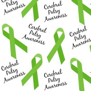 Cerebral Palsy CP Awareness Ribbons