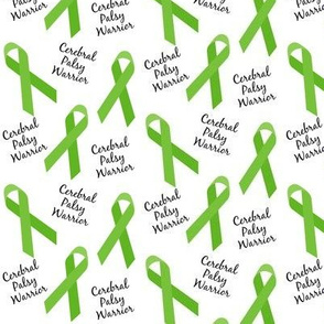 Small Scale Cerebral Palsy CP Warrior Ribbons