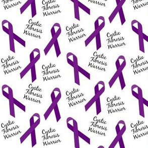 Small Scale Cystic Fibrosis Warrior Ribbons