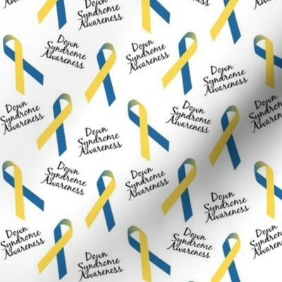 Small Scale Down Syndrome Awareness Ribbons