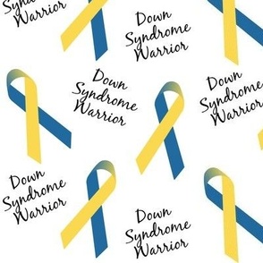 Small Scale Down Syndrome Warrior Ribbons