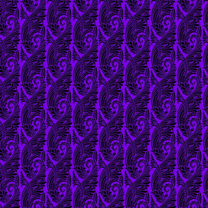 filigree cornucopia black on purple