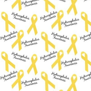 Small Scale Hydrocephalus Awareness Ribbons