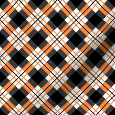 Black Orange Plaid School Colors