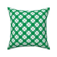 Green White Plaid School Colors