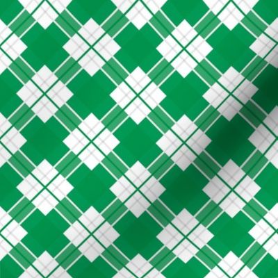 Green White Plaid School Colors